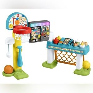 Fisher-Price Toddler Learning Toy Laugh & Learn 4-in-1 Game Experience Sports